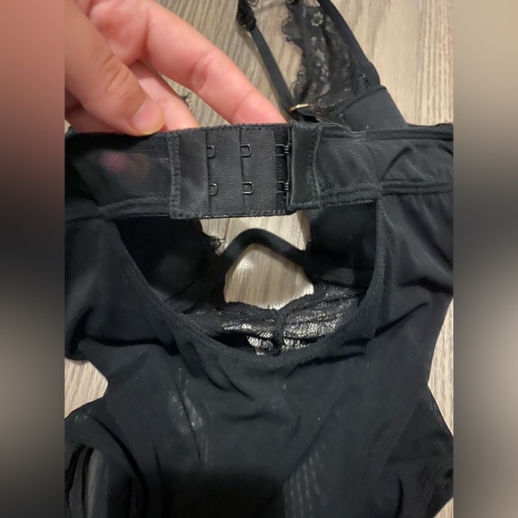 Dynamite Mesh and Lace Thong Bodysuit - Picture 6 of 8